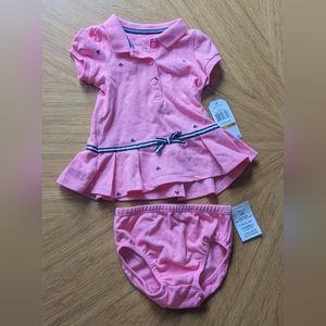 Baby Girl Nautica Dress 2 Piece Set (0-3m) NWT